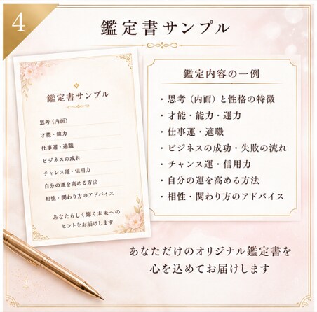 姓名判断であなたの才能・仕事運を鑑定します 「名前が教える、あなたの本当の才能とは」 イメージ5