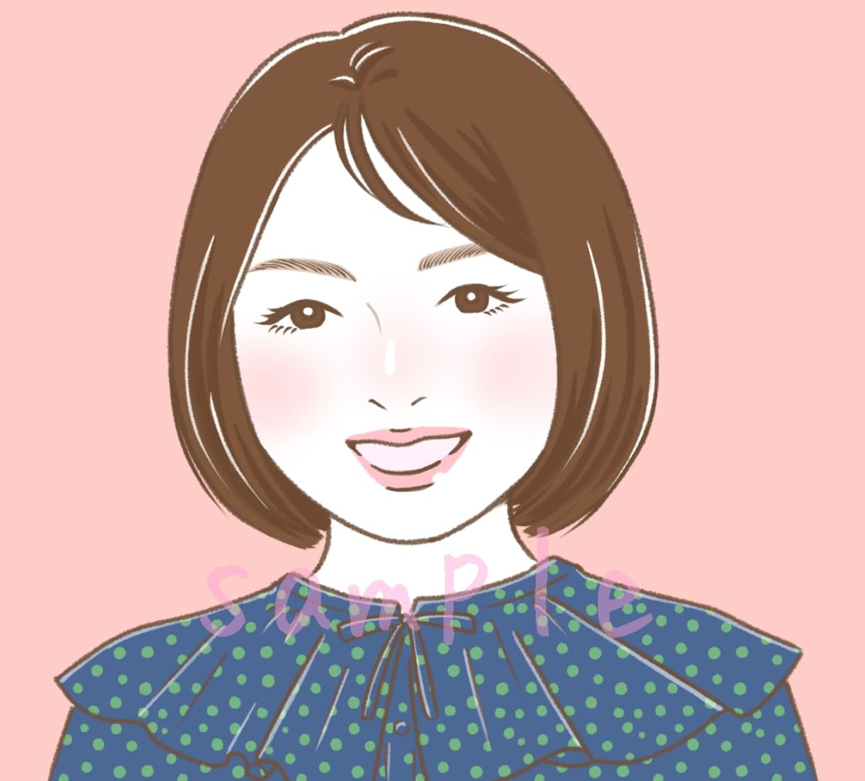 キレイめ・かわいいアイコンお描きします 雰囲気似せます！かわいい似顔絵をご希望の方に★ イメージ7