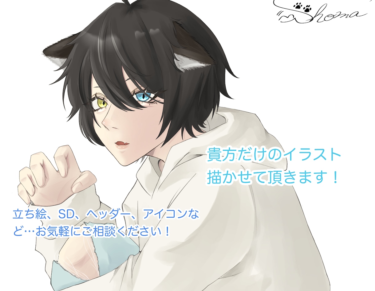 貴方だけのイラストお描きします 使う用途に合わせてご満足いただけるようなイラストを描きます！ イメージ1