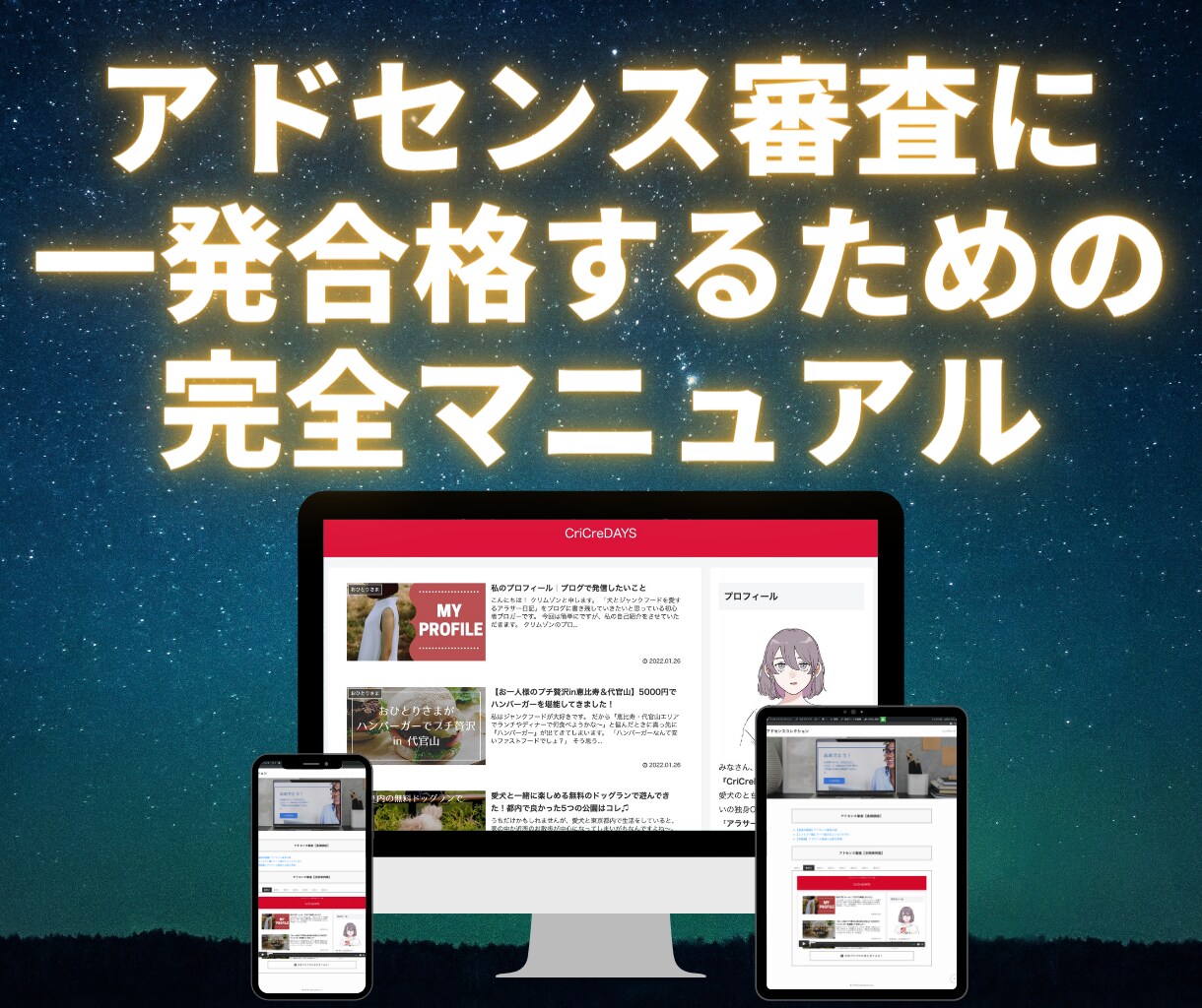 Googleアドセンス合格に必要な独自性を教えます 8つの合格事例を使って【受かるコンセプト】の作り方を徹底解説 イメージ1