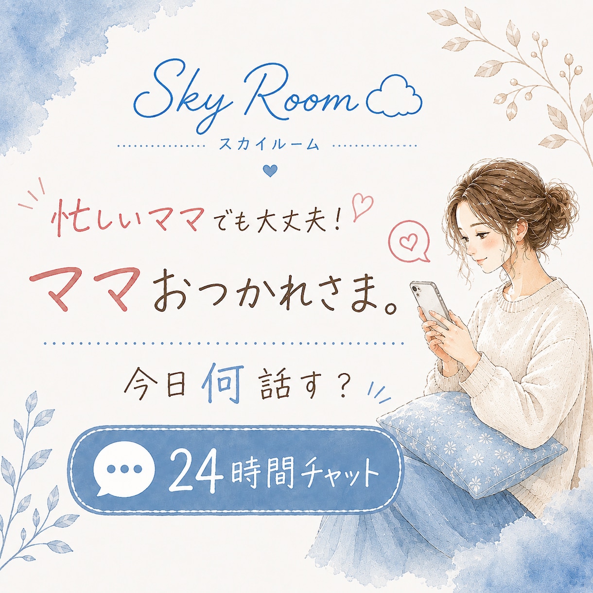 忙しいママでも大丈夫！あなたのペースに合わせます 自分のタイミングで話せるお部屋♪ イメージ1