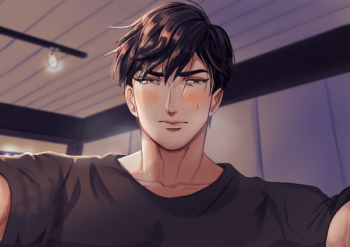 かっこいい男性イラストを素早くお届けします SNS等で使用するアイコンにかっこいい男性を使用したい方 イメージ3