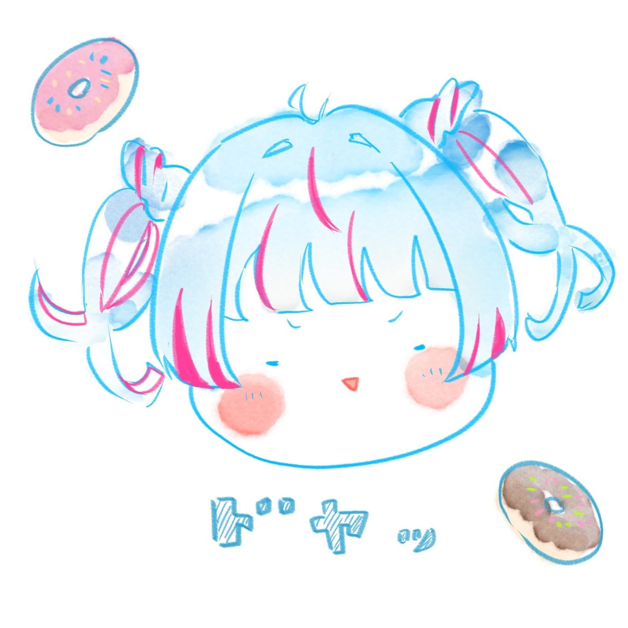 顔だけイラスト描きます シールやデザインのワンポイントに最適！ イメージ3