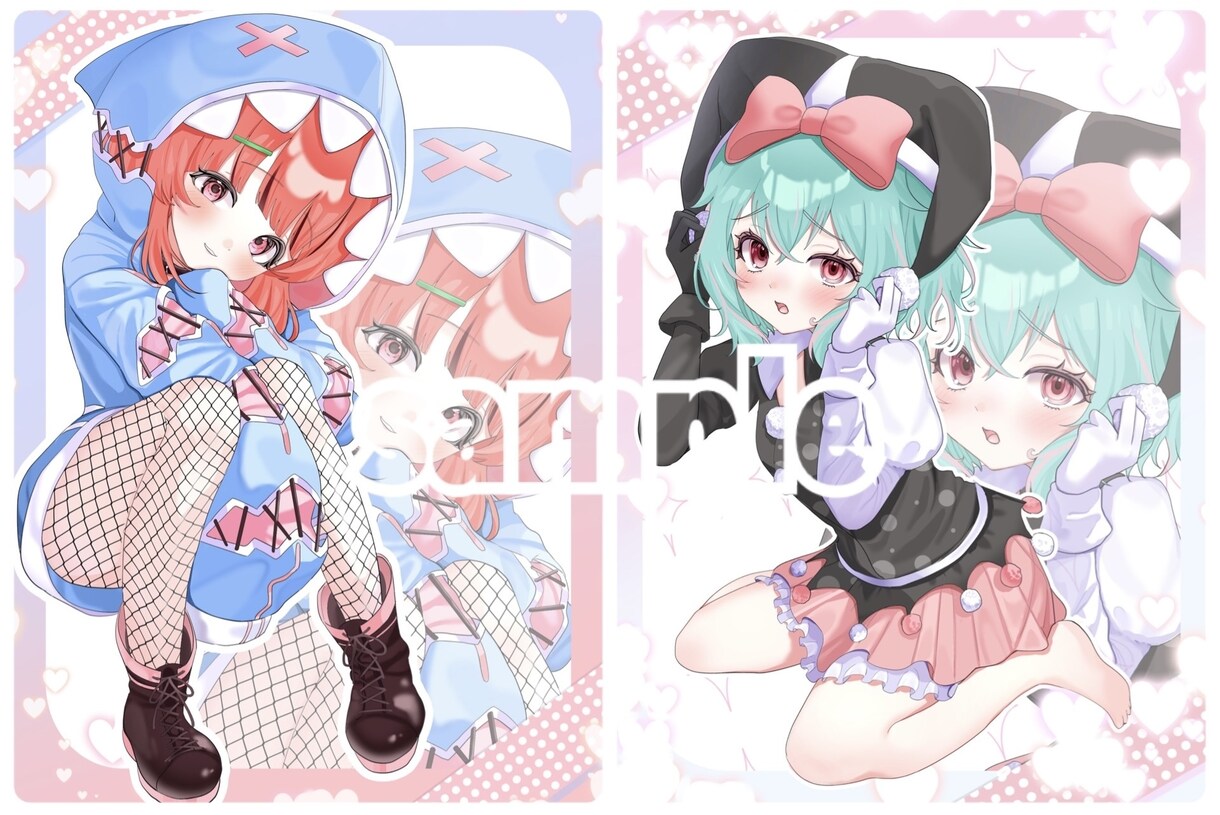 ラフ提出なし！かわいいイラストお描きします OC・VTuberさん向け、優しくて可愛い1枚を！ イメージ2