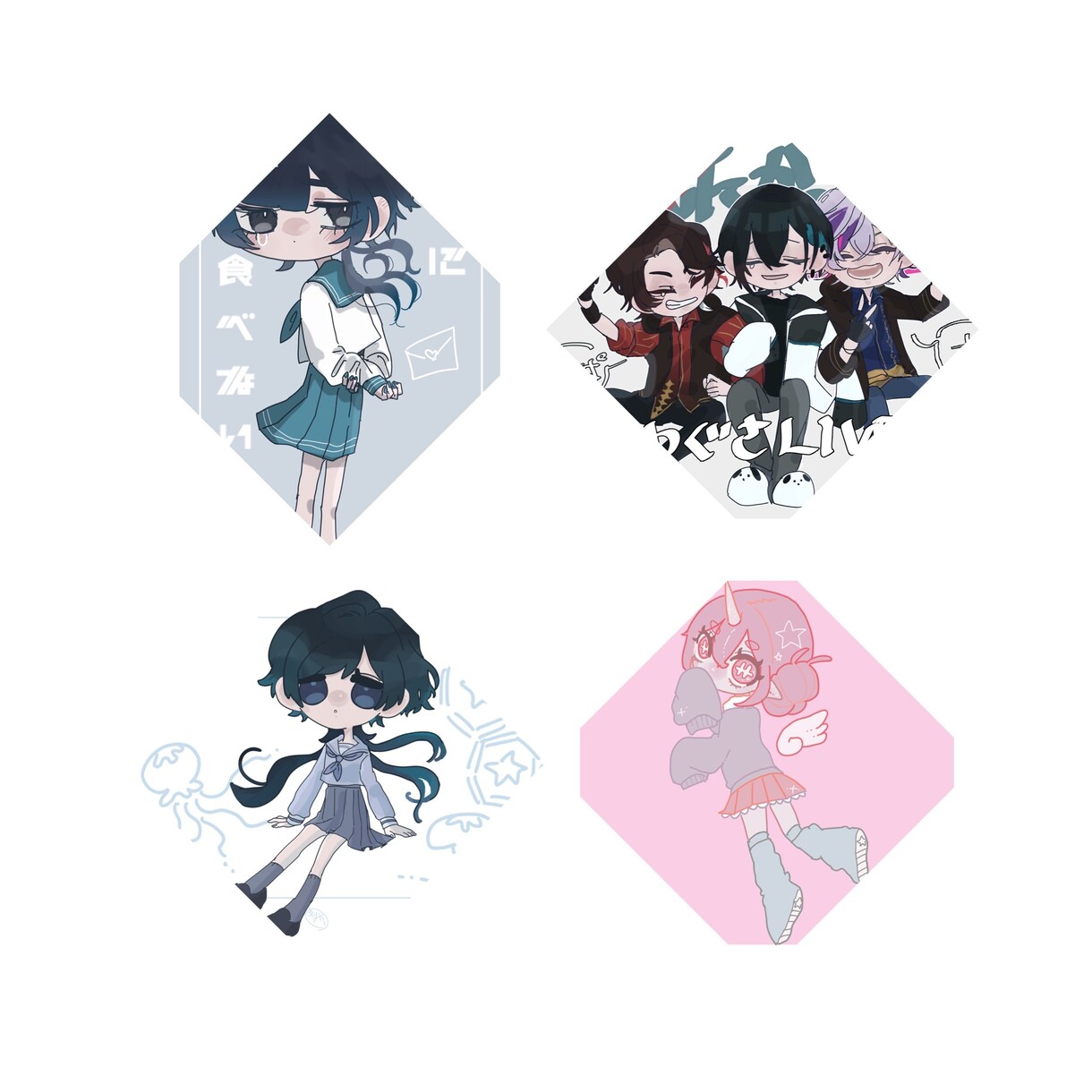 かわいいデフォルメ描きます 個性の出るキャラデザから色合いからお任せ下さい！ イメージ1