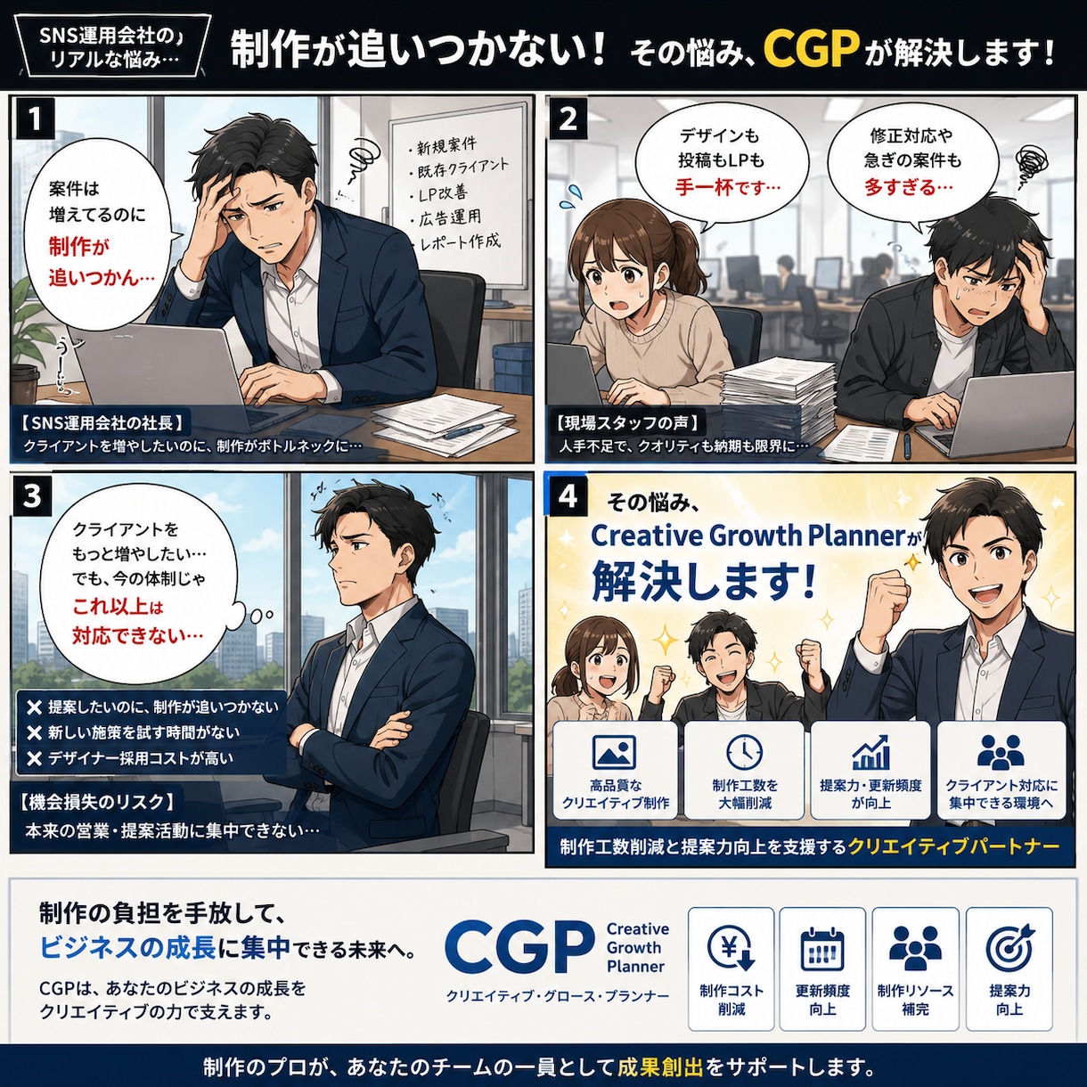 会社案内・営業資料を分かりやすく作成しますます 伝わらない資料を伝わる資料へ改善します イメージ1