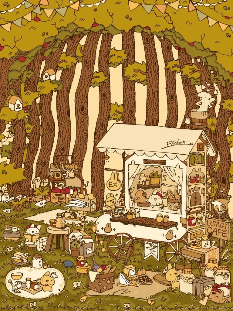 自然豊かな動物たちの日常をテーマに描きます 細かく描かれた温かいキャラクターの日常を描きます イメージ1