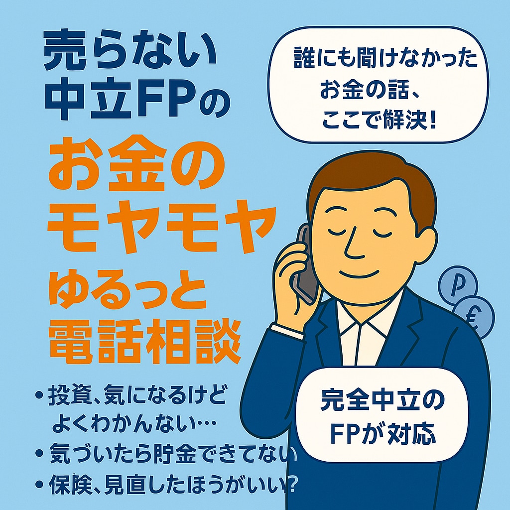 お金のモヤモヤゆるっと電話相談室ます 「こんなことって聞いていいの？」が、ここで解決します。 イメージ1