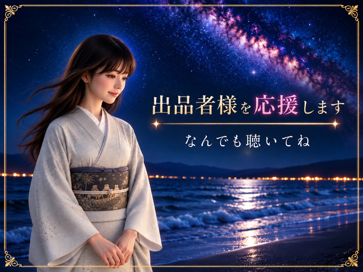 出品者様専用/ココナラの出品について応援します 出品者様応援/月に1回まで/内容は毎回確認をお願いします イメージ1