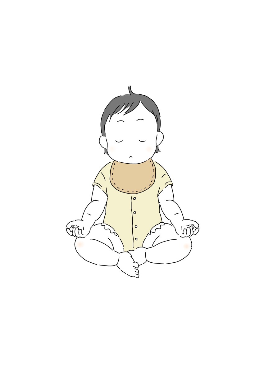 ３枚★ヨガをしてる赤ちゃんのイラスト描きます ヨガのポーズをきめる、むちむちの赤ちゃんはいかがですか？ イメージ5