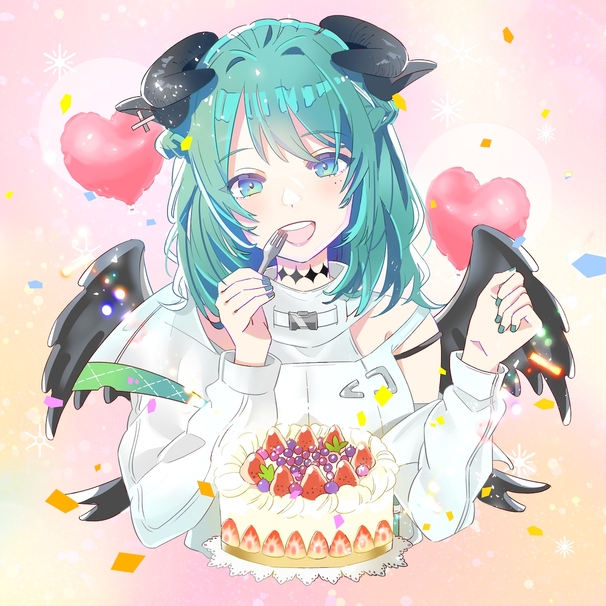 配信者様向け★魅力的な1枚絵を制作します V活動を応援！サムネイル・配信・グッズ用に！ イメージ1