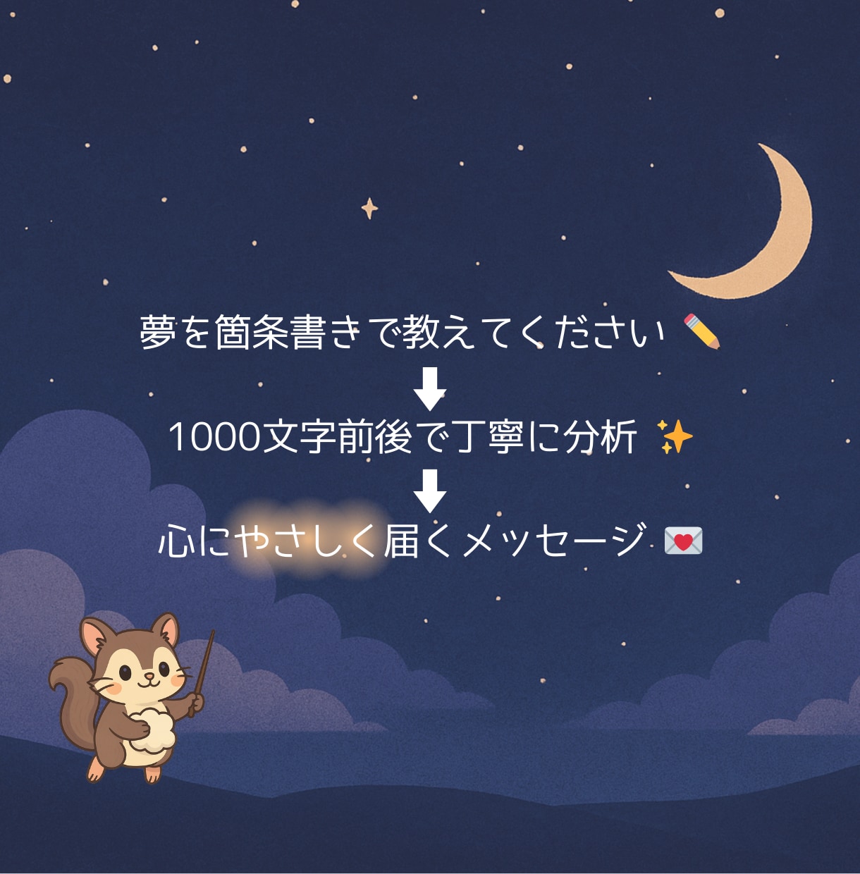 初回お試し500円！あなたが見た夢を読み解きます 明晰夢体質の【ゆめもも】が気になる夢の意味をお届けします イメージ2