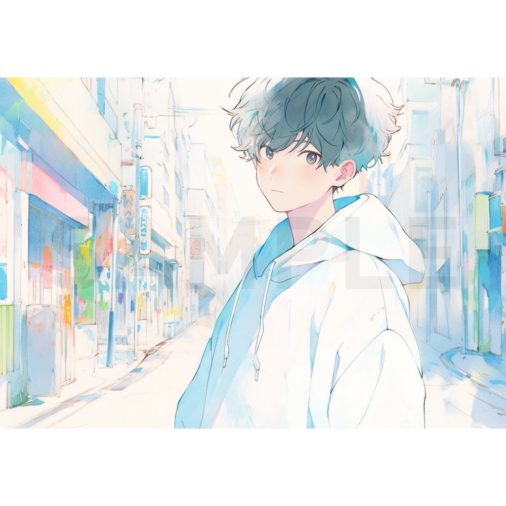 透き通るような、淡く儚い青春色のイラストを描きます 【君の名は。】や【あの花】風の、爽やかなファンタジー画の制作 イメージ6