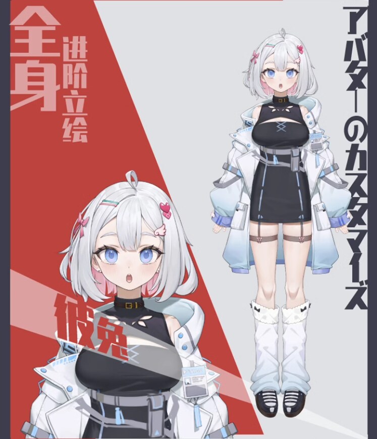 高品質 Live2Dモデリング承ります 低価格で高品質のVtuberキャラ提供いたします。 イメージ4