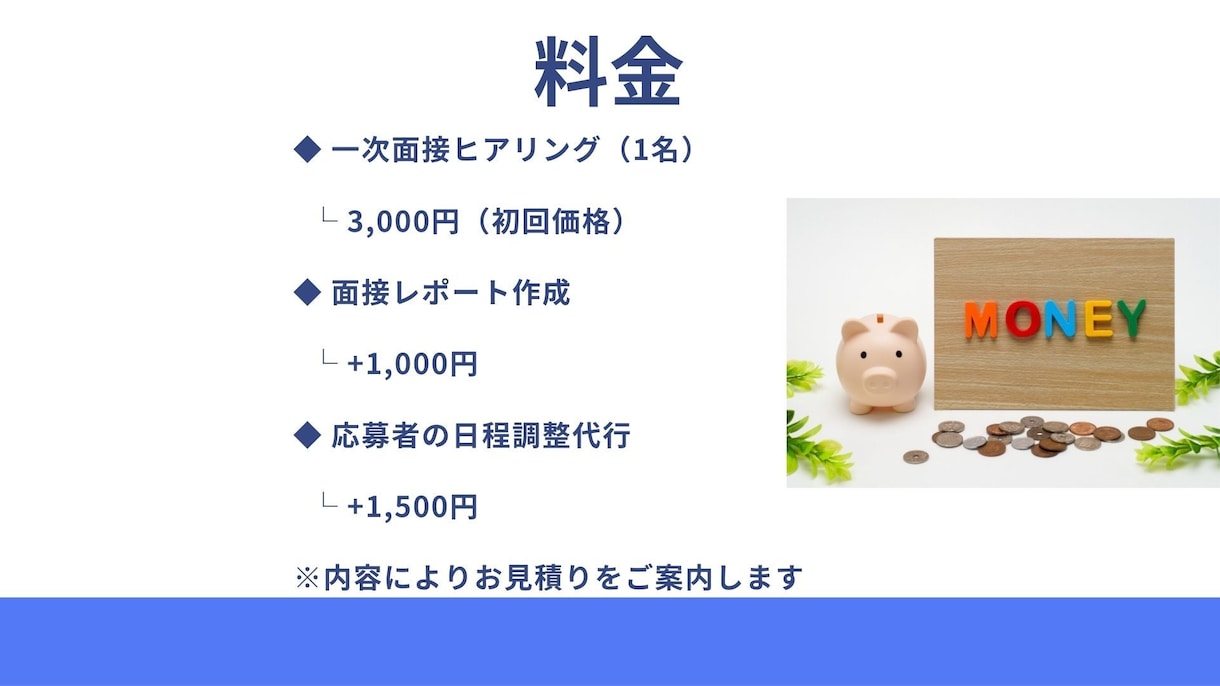 採用担当が一次面接内容をヒアリングします 採用業務経験を元に、一次面接内容のヒアリング・整理を行います イメージ7