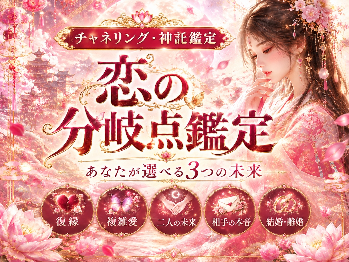 本物のチャネリングで「あの人の本音・未来」を視ます 相手の気持ち・本音・片思い・復縁・複雑愛・縁結び・二人の未来 イメージ1