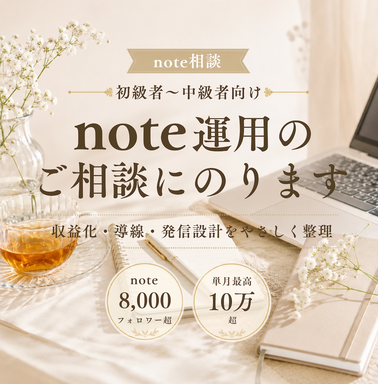 noteを診断し収益化・note運用を助言します 8000フォロワー超えのnoterが個別分析します イメージ1