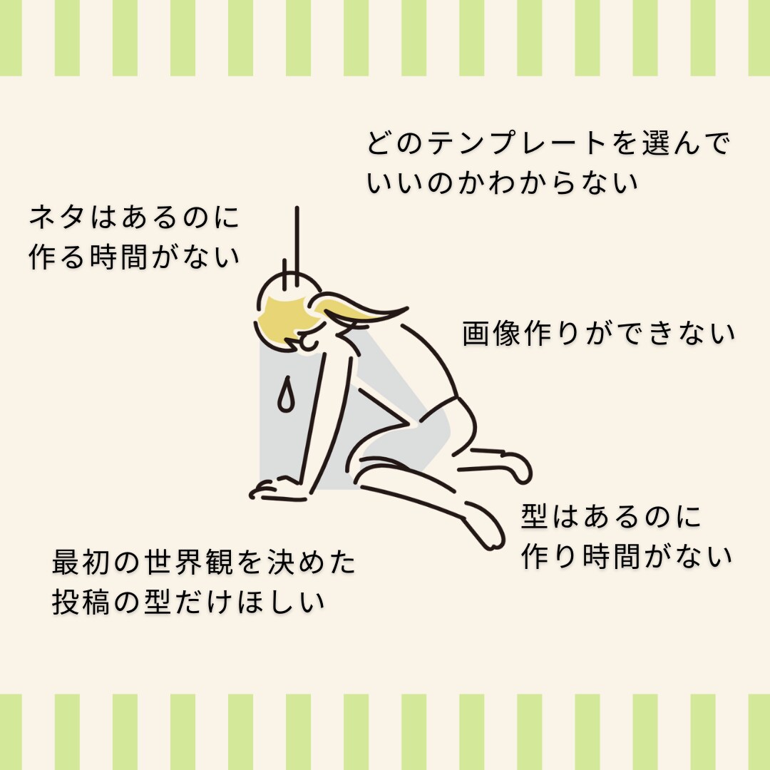 伝わる！インスタ画像をCanvaで制作します Canvaテンプレートで時短投稿！Canva URL納品可 イメージ2
