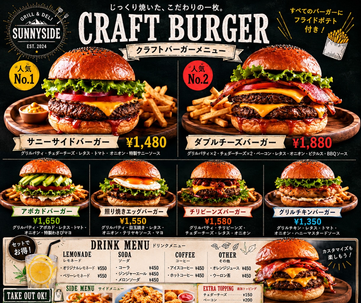 注文数アップを目指す飲食店メニューデザイン作ります 料理の魅力を伝え、選ばれるお店へ イメージ2