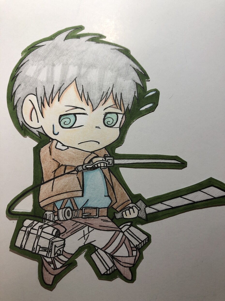 初心者ですがアニメのイラストを描かせて頂きます 線画や白黒・色付き等のイラストでハガキに心を込めて描きます。 イメージ1