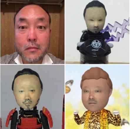 顔写真から3Dデジタル似顔絵作成します 最先端の3D技術で表情を自由に変換！ イメージ1