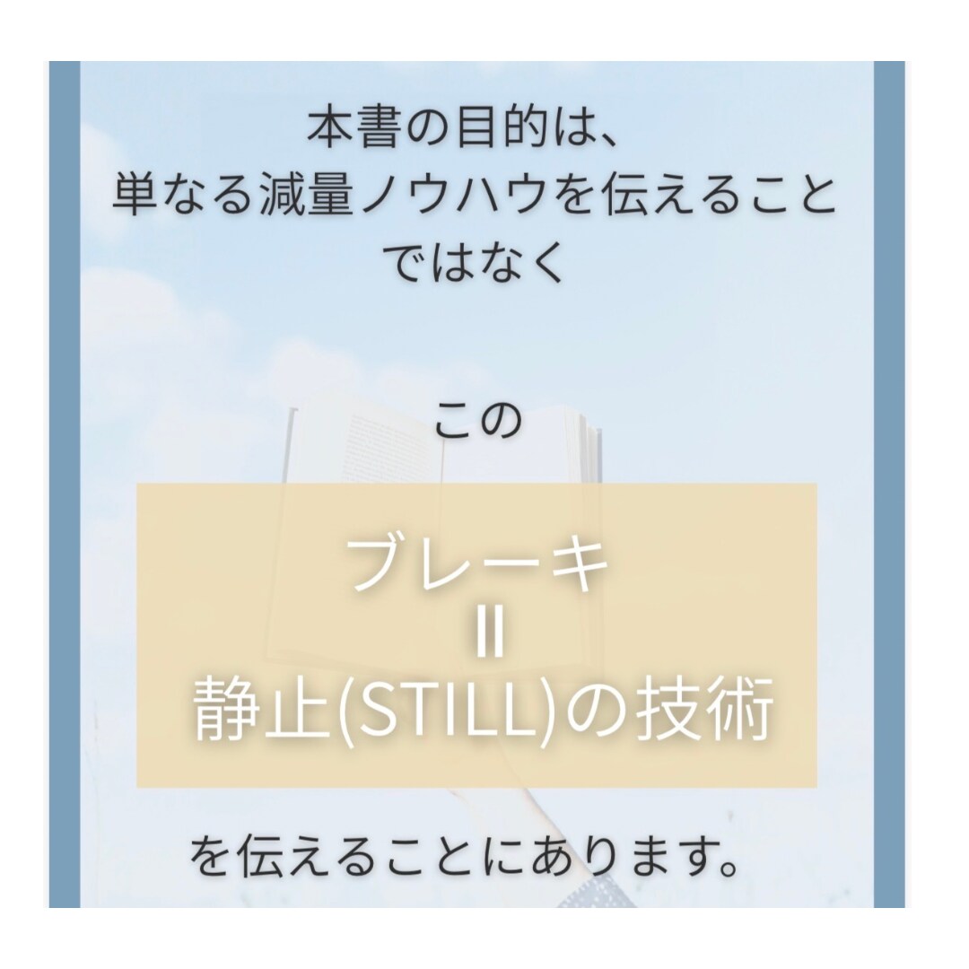 何度もリバウンドする人のための極意書を渡します 頑張れない人でも続く、ブレーキのかけ方をまとめました イメージ2