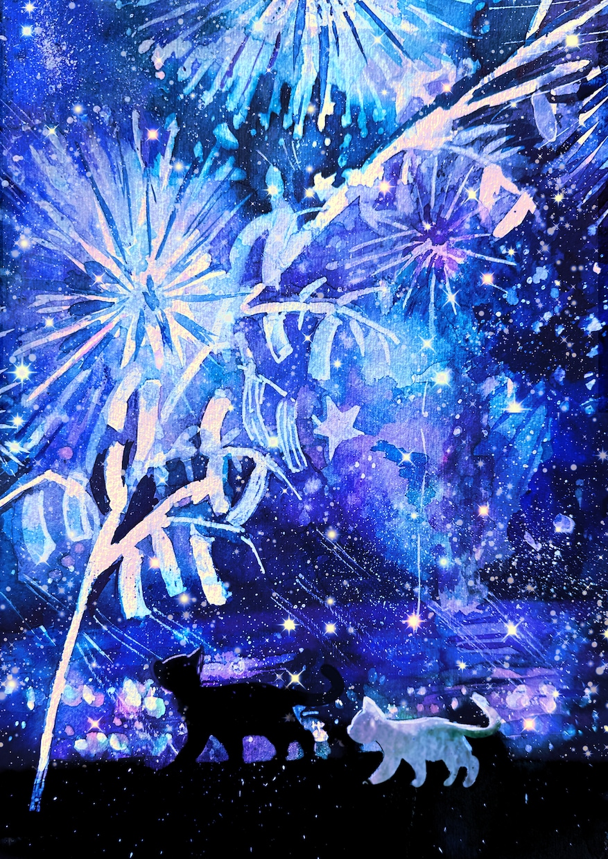 あなたのペット/動物の手描き水彩イラスト描きます ペット／動物だけではなくお好みのモチーフも一緒に描けます イメージ1