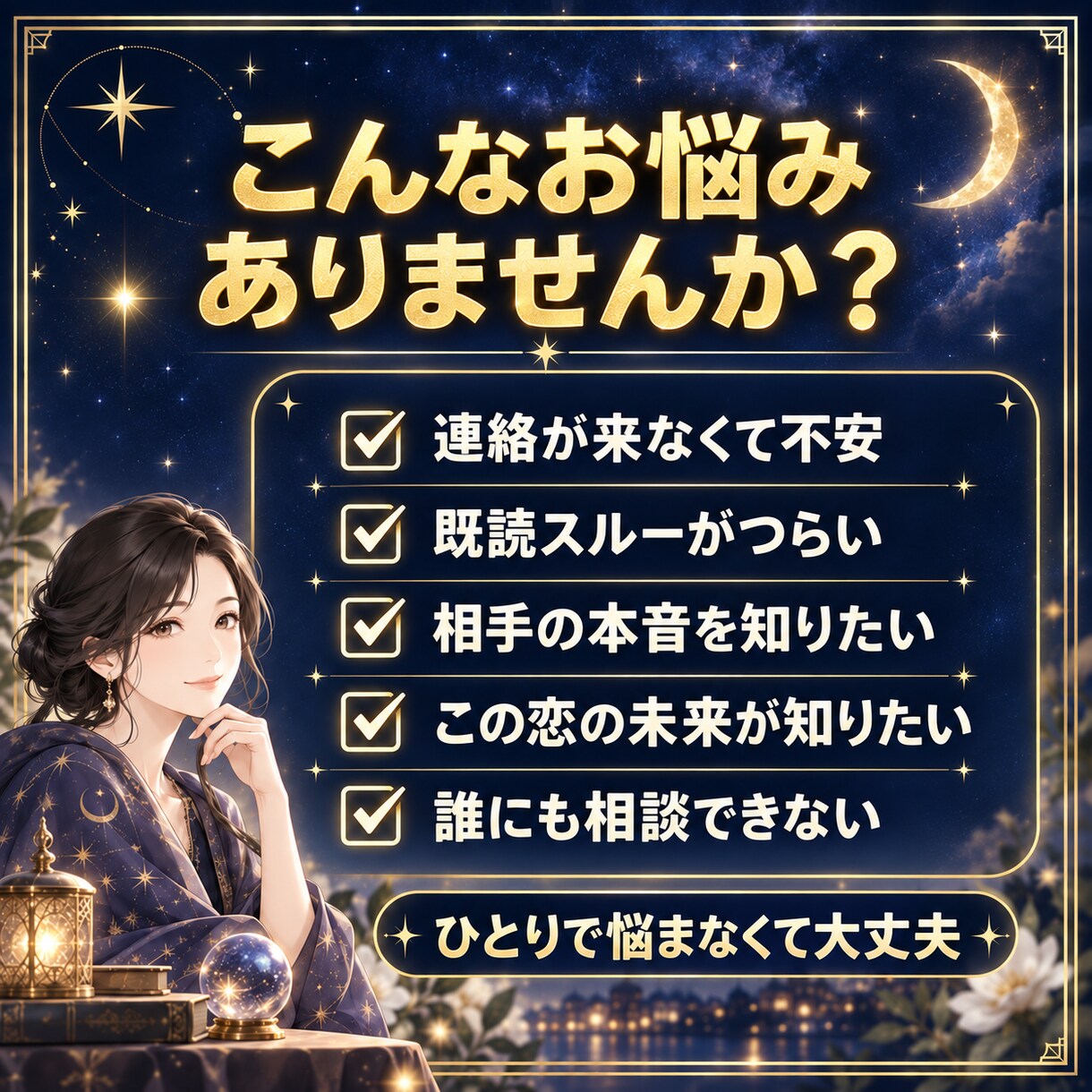 霊感　片想い•あの人の本音と二人の未来を占います 人間関係・恋愛✅ブロック✅音信不通✅未読✅未読スルー イメージ3
