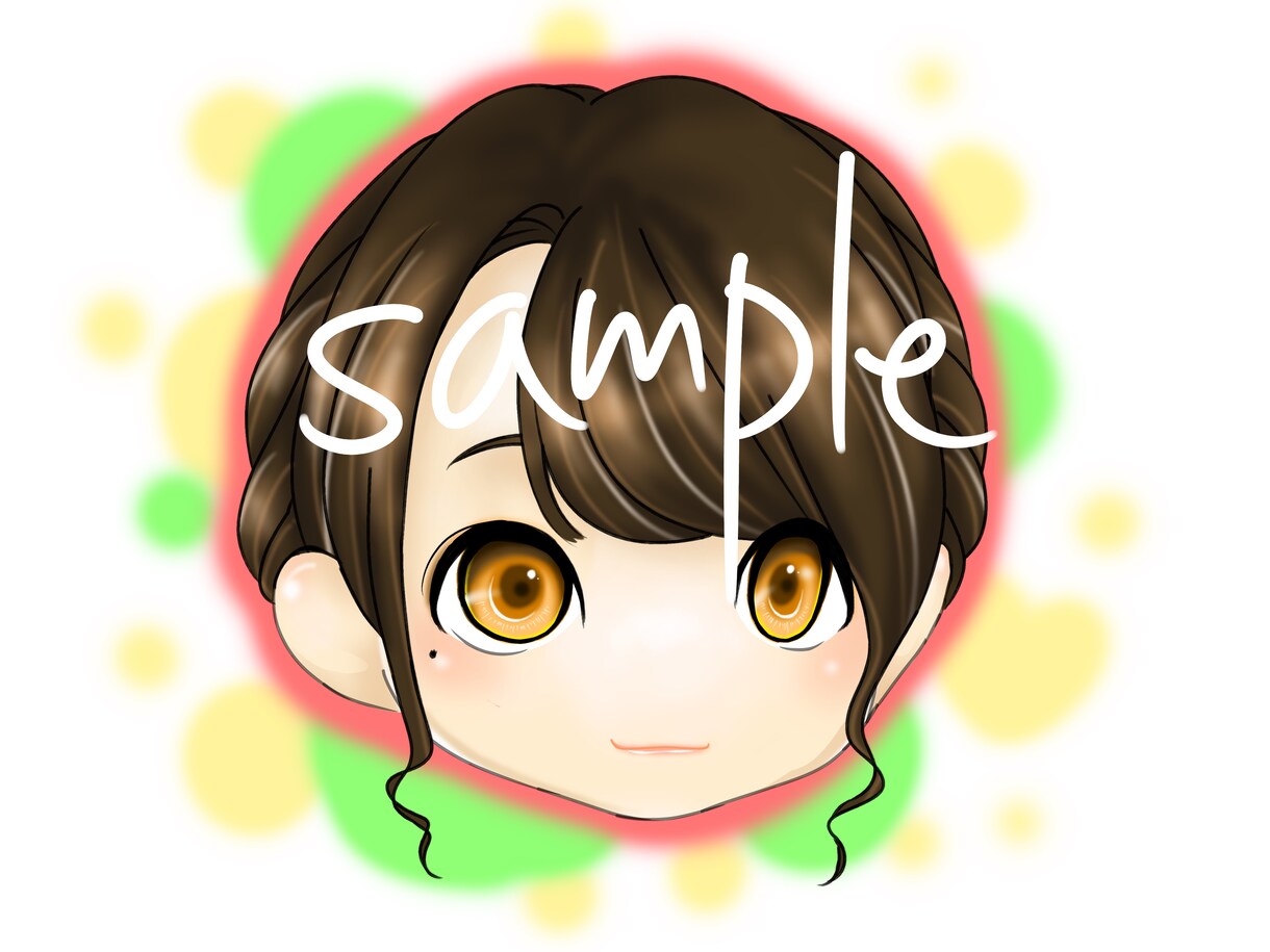 SNS用アイコン描きます 2表情（普通、笑顔）描きます！追加オプションあり イメージ1