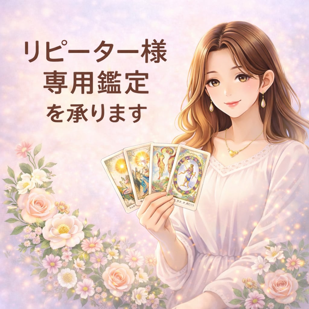 リピーター様専用の鑑定承ります　寄り添って占います 結婚・仕事・家庭・恋愛　どんなご相談も心を込めて鑑定します イメージ1