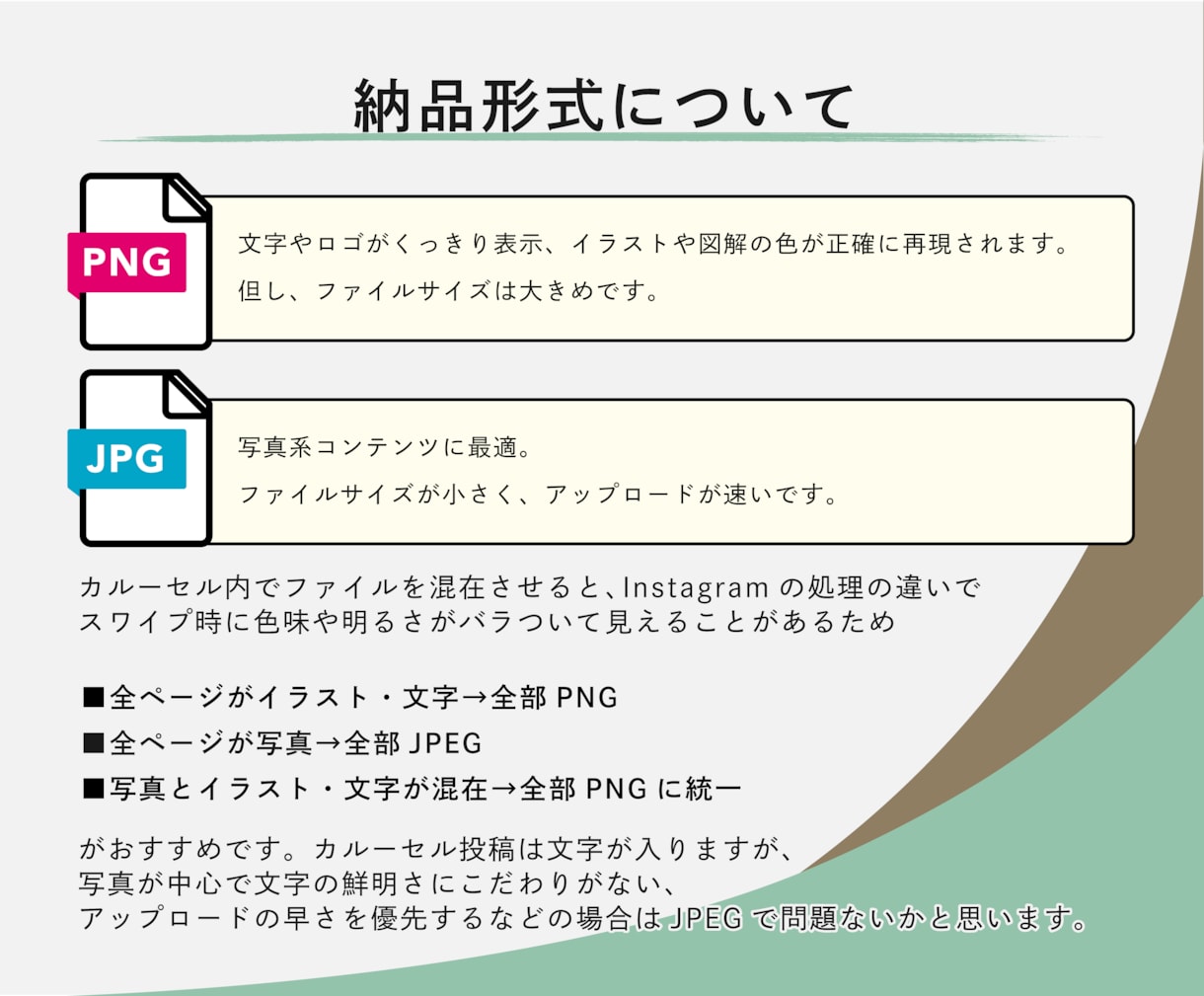 読みやすく伝わるインスタ投稿画像を作成します 情報整理はお任せください！見やすく伝わるインスタ投稿を作成 イメージ8