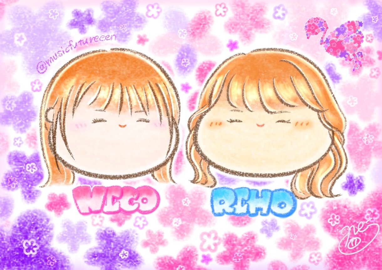 家族、友達、恋人、大切な日の記念の1枚を描きます ふわふわで幸せなイラストを、ご希望に添って丁寧に描きます！ イメージ2
