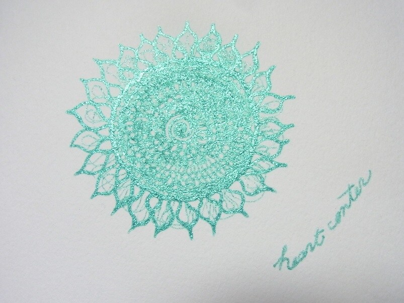 ハートの御座・あなたのハートセンターを絵にします あなたの心の中心に咲く輝くお花✨ イメージ2