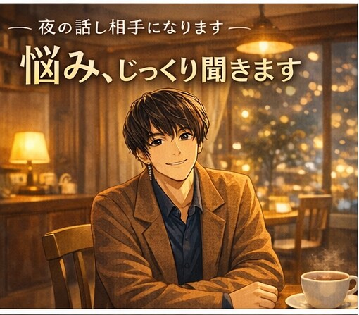 話聞いてほしい夜を支えます 【5分だけでもOK。】どなたでも！まとまってなくても大丈夫 イメージ1