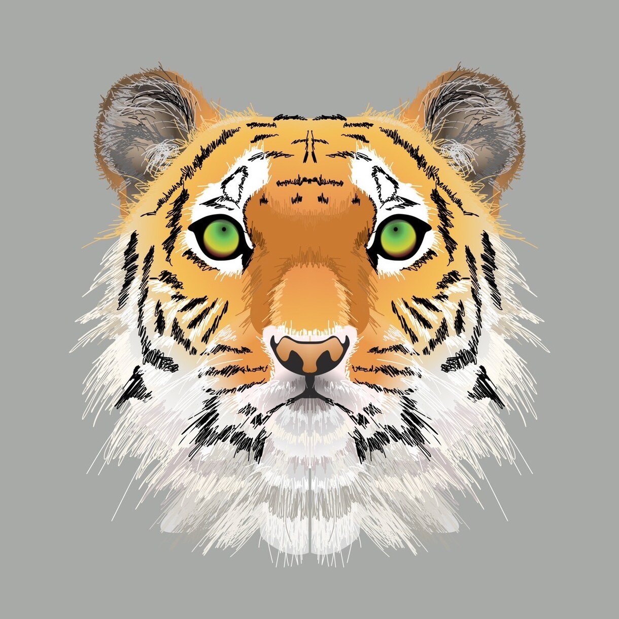 自由な雰囲気ベクターイラストを描いています 24時間内お届け可、テクスチャーイラストなど イメージ2