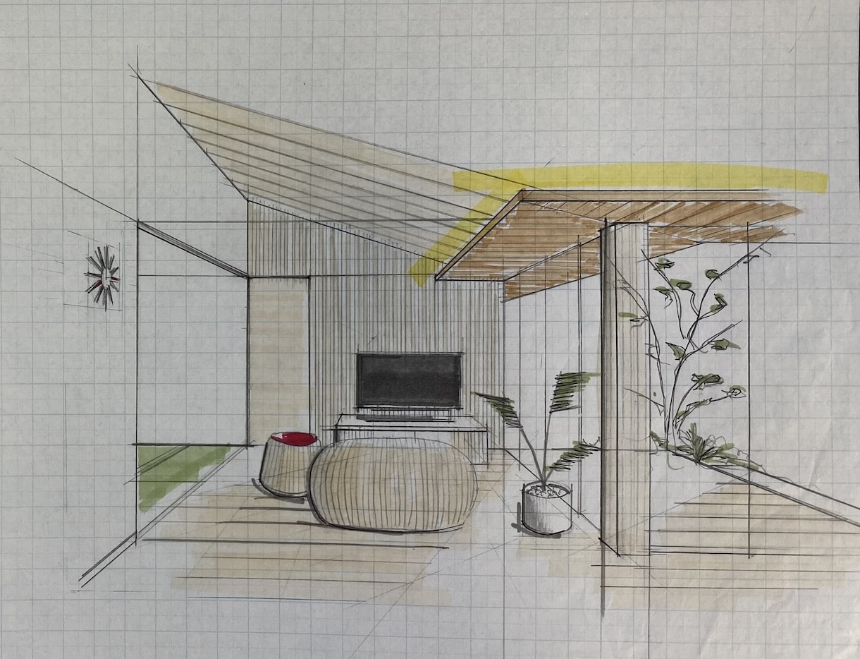 住宅設計のプロによる手書きの間取り図を作成します 設計者によって間取りは変わり、下手すると人生も変わります！ イメージ9