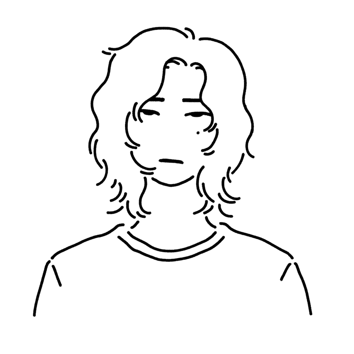 ニュアンス系シンプルイラスト描きます シンプルで儚げな女の子が得意です(メンズも承ります！) イメージ2