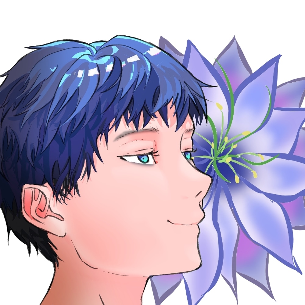様々な絵柄でアイコン提供します ご希望のキャラクターにお好みの花を添えて イメージ1