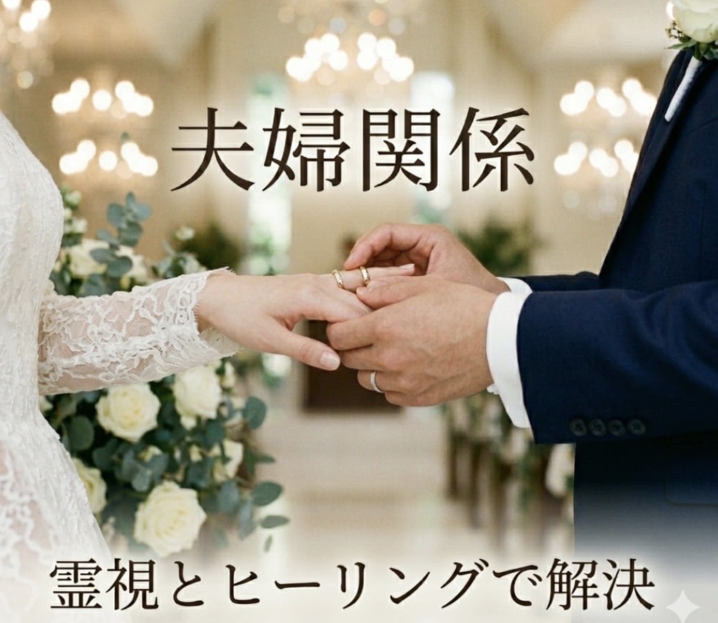 ご夫婦や結婚生活のお悩み、魂を霊視し整えます 魂へアクセスし✡️結婚生活家族全般を紐解き解決していきます イメージ1