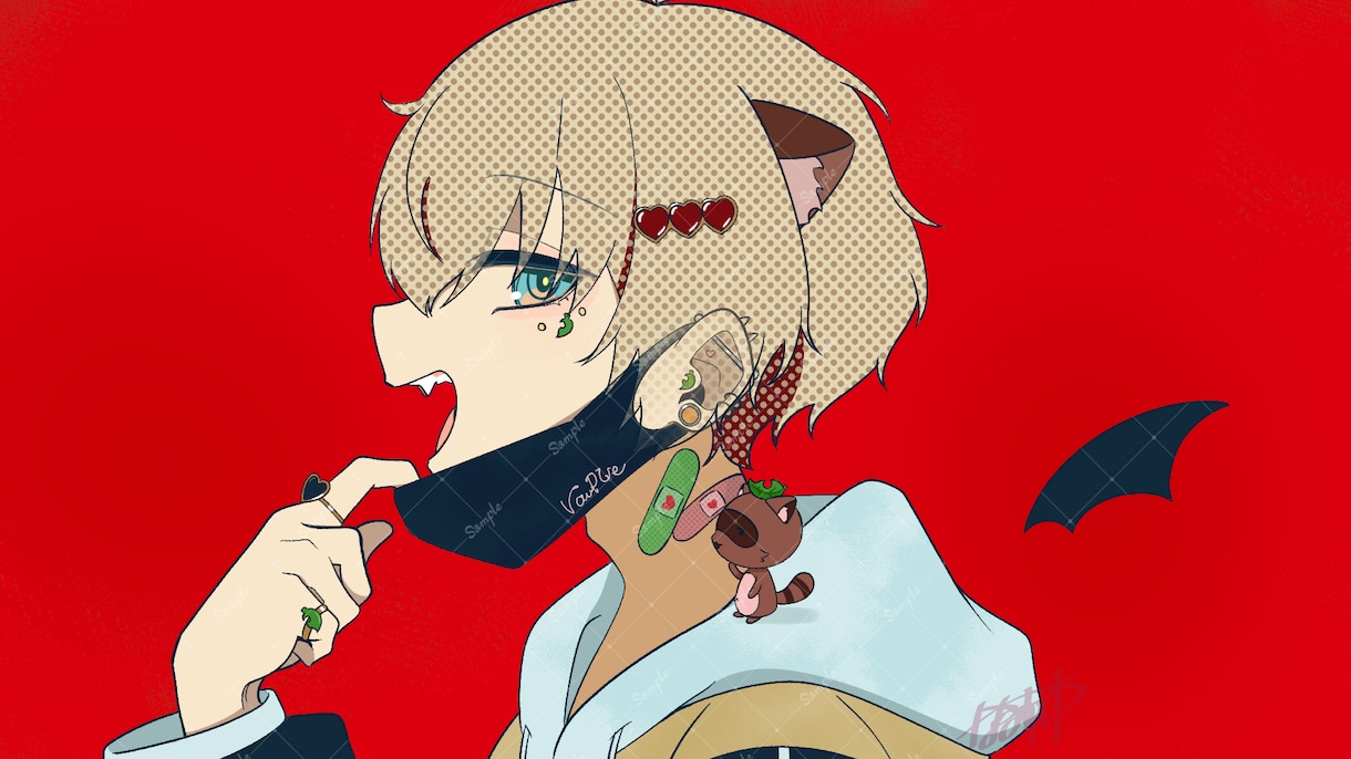 可愛いイラスト描きます SNSアイコン/グッズ/MV用立ち絵/歌ってみた イメージ3