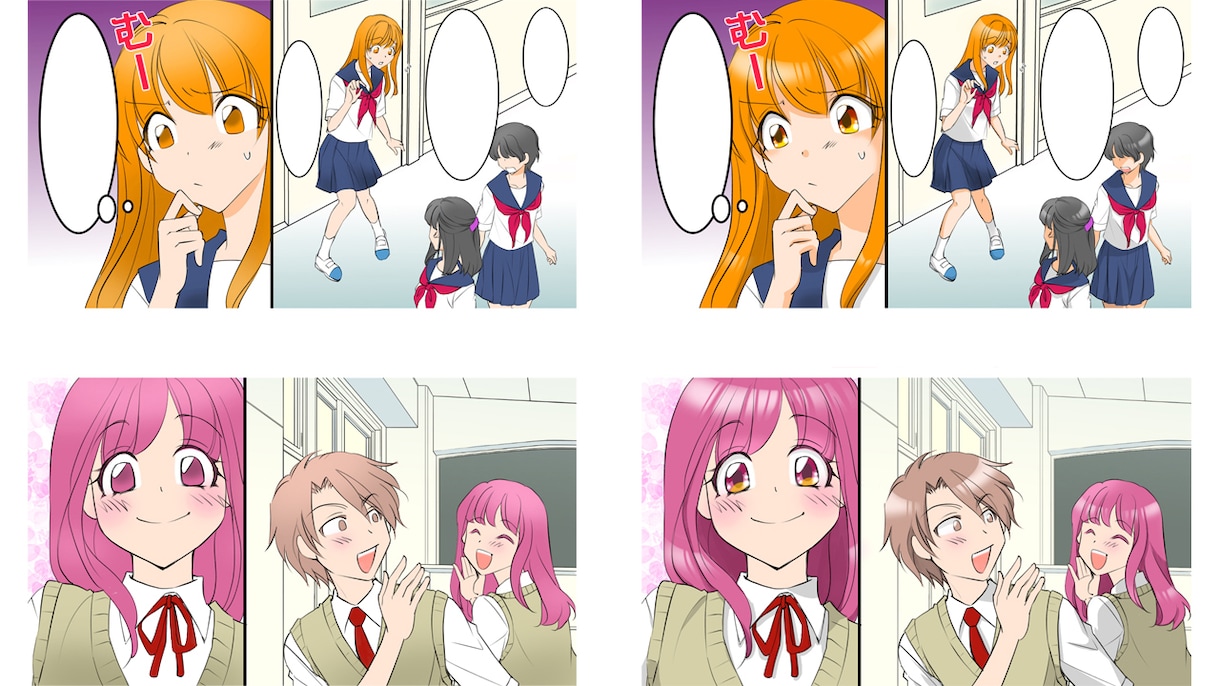 youtube動画漫画のイラストお描きします カラー１枚１０００円　表情豊かなキャラクターを描きます♪ イメージ1