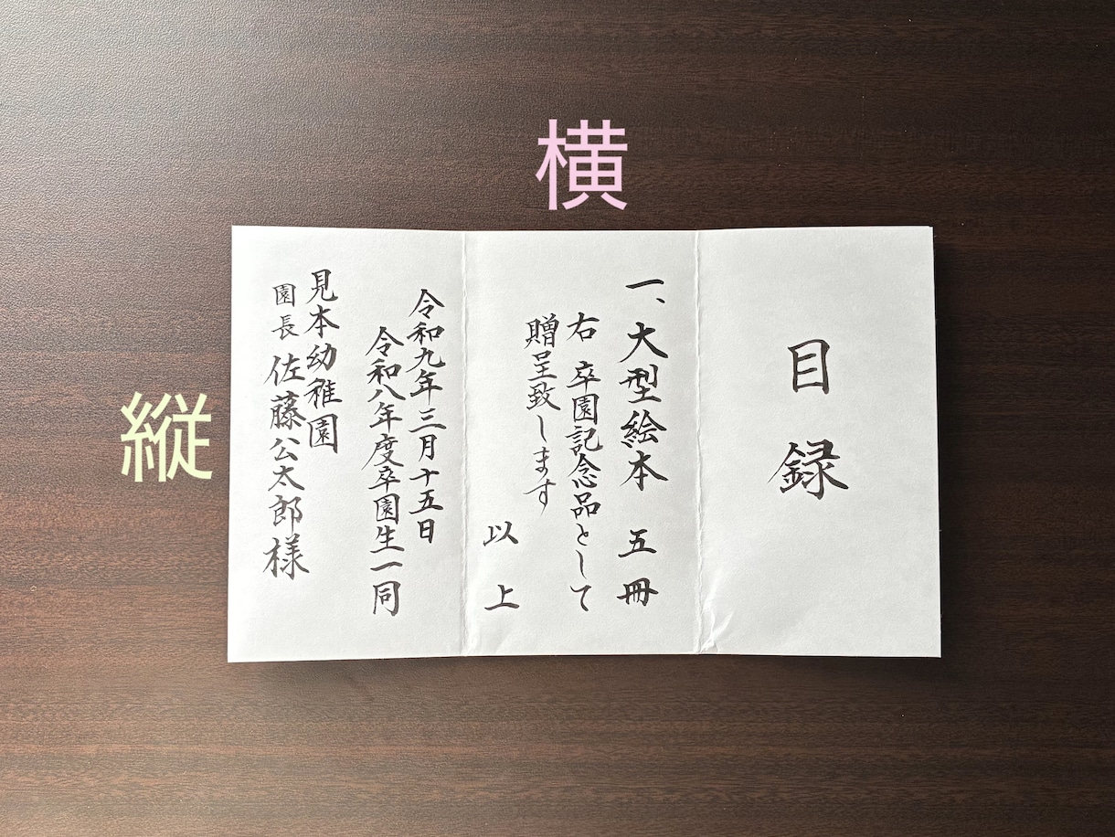 贈呈目録、代筆いたします これは便利！差し替えで使える目録代筆です。 イメージ2