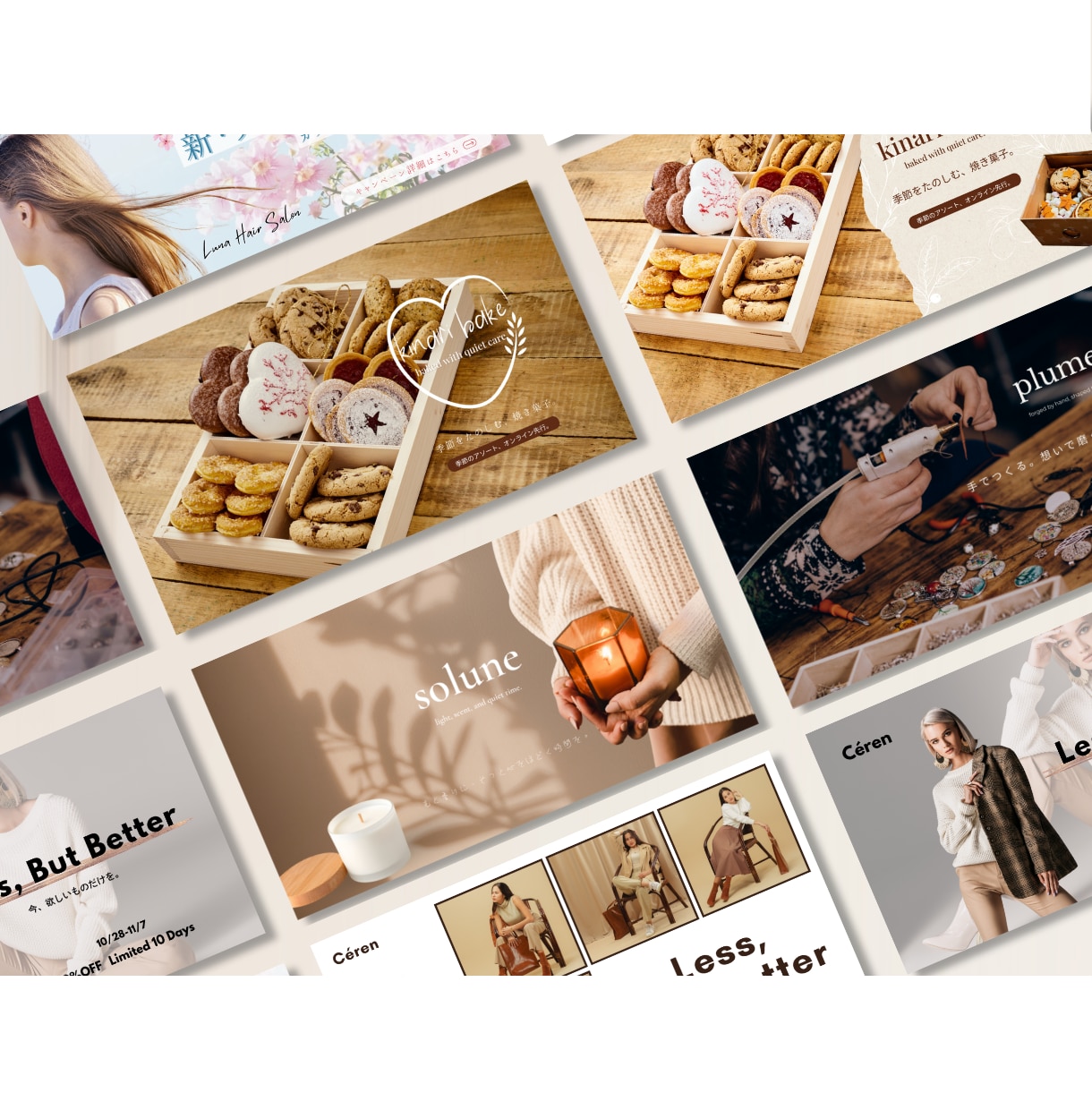 STORES/BASE・HP用ヘッダー作ります ショップの世界観が伝わるトップページを作ります イメージ1