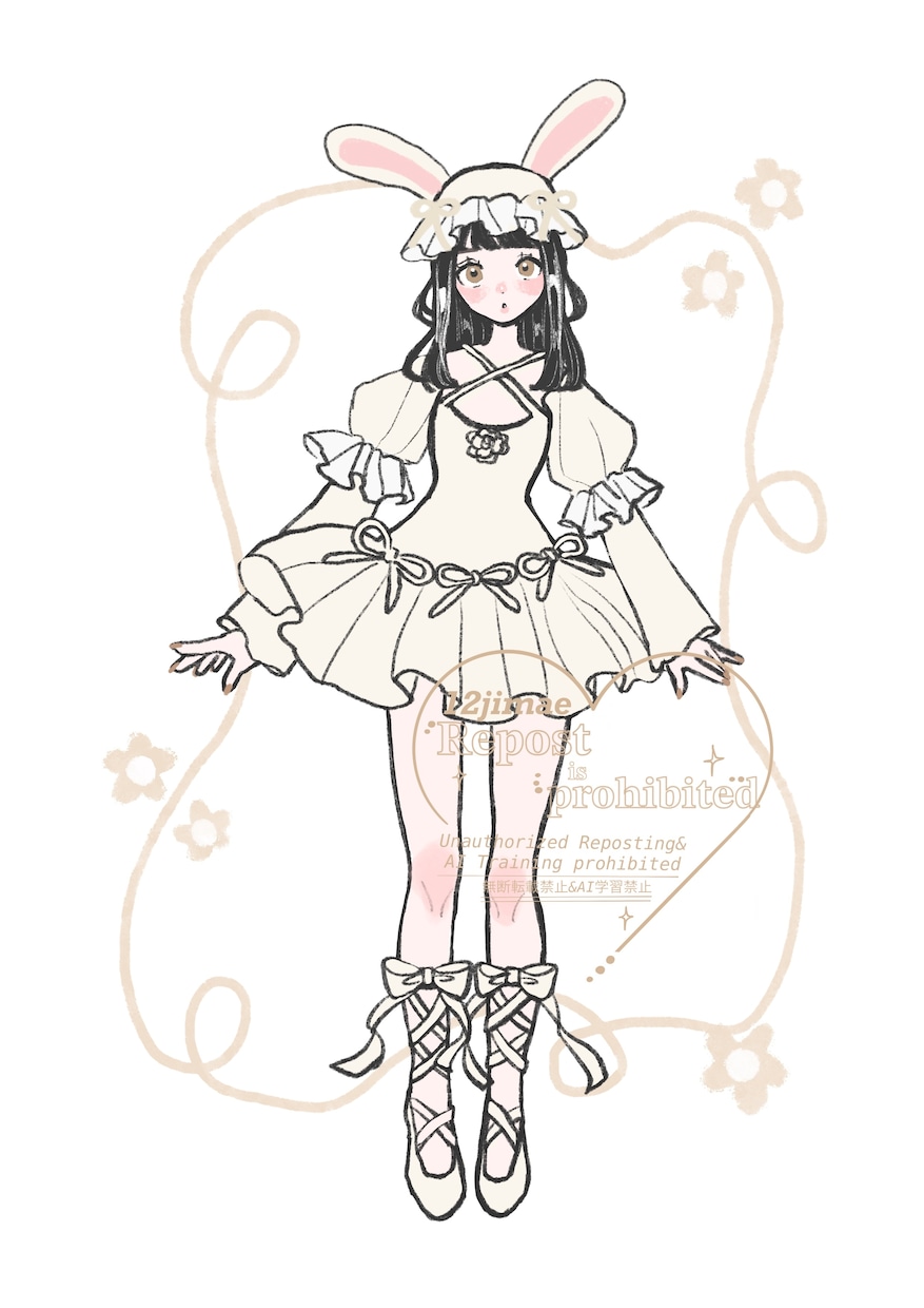 オシャレで可愛い絵を描きます 服のデザインが得意です！動物や食べ物なども得意です！ イメージ3