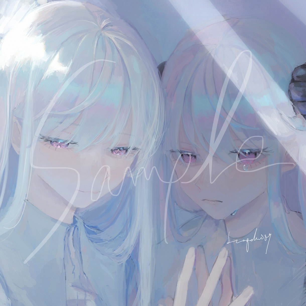 水面に浮かぶ月のような、夢のような絵をお届けします SNSアイコン/YouTube等幅広くご利用いただけます イメージ3