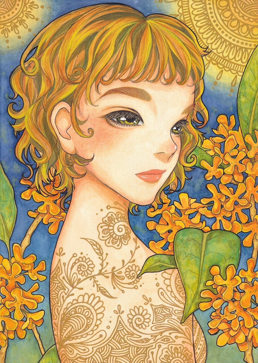 水彩で世界観のあるイラスト製作いたします アナログイラストならではの特別な一枚をお届けします。 イメージ1