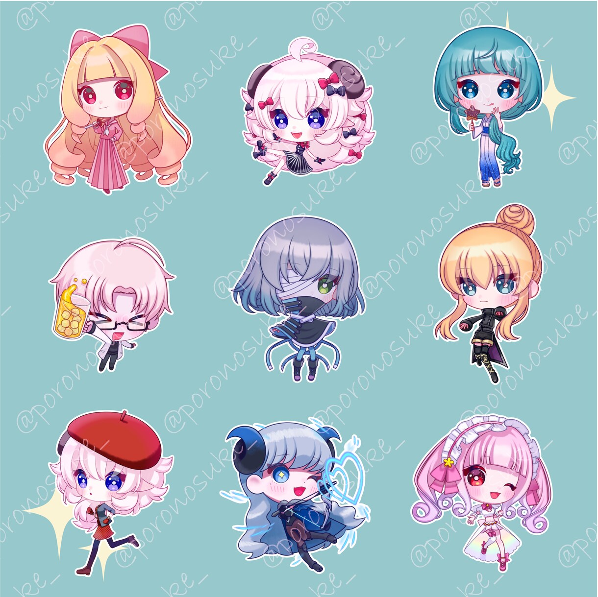 人の目を引く！カラフルポップなミニキャラ描きます アイコン、グッズ、サムネイルに最適 ！ イメージ5