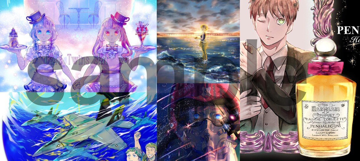 オリジナル・二次創作のイラスト制作をいたします ご希望の絵柄に沿ったイラストの制作いたします イメージ1