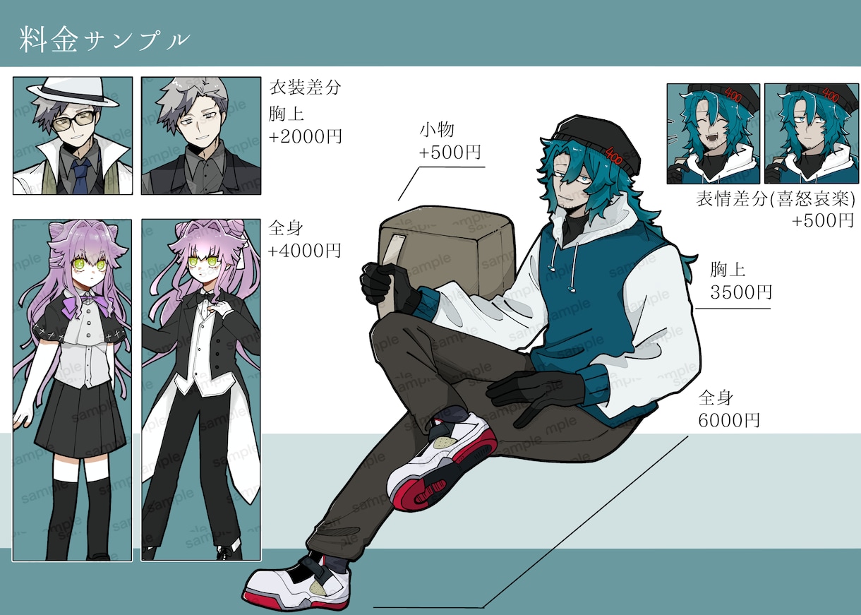 立ち絵、アイコン、イラストお描きします 最短2日提供・アニメ風イラスト イメージ1