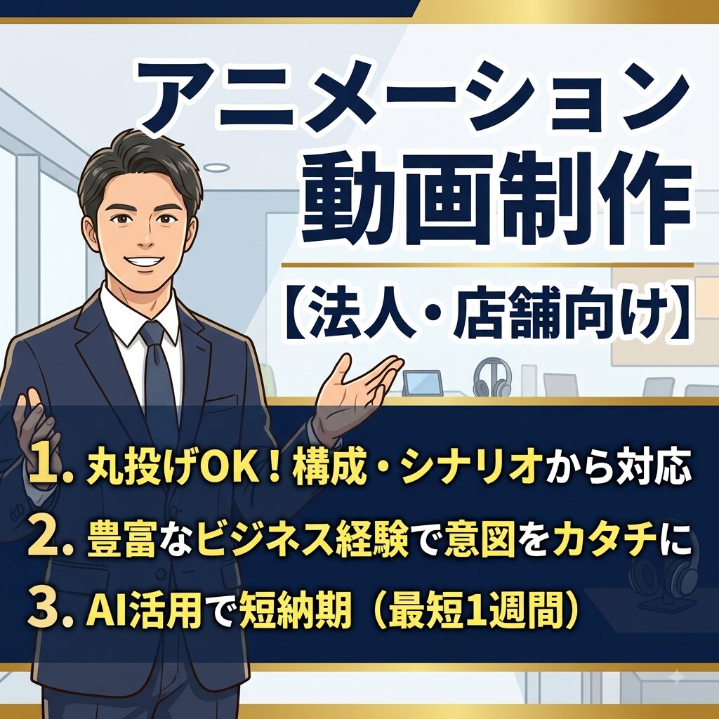 丸投げOK！研修・PR用の動画を制作します AI活用で短納期＆高品質！シナリオ・AI音声で一元対応 イメージ1